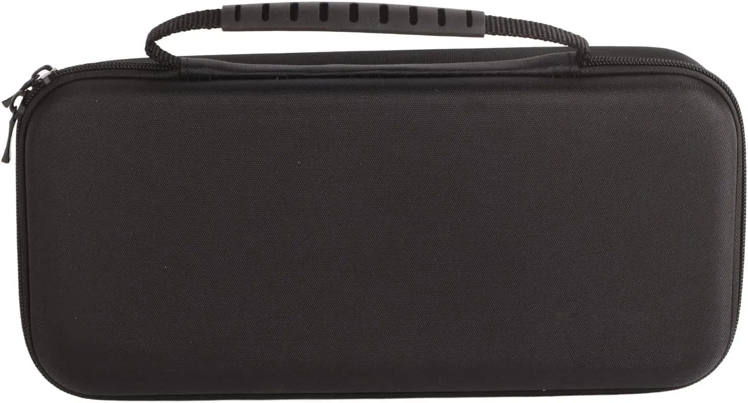 GP 807 Large Capacity Storage Box, Portable Protective Hard with Mezzanine, Travel Friendly Carry for Steam Deck Game Console, Black