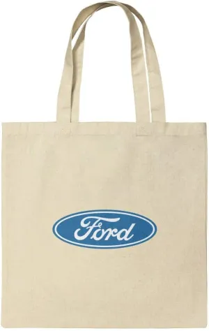 GRAPHICS & MORE Ford Motor Company Blue Oval Logo Grocery Travel Reusable Tote Bag