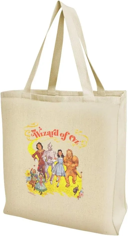 GRAPHICS & MORE The Wizard of Oz Yellow Brick Road Grocery Travel Reusable Tote Bag