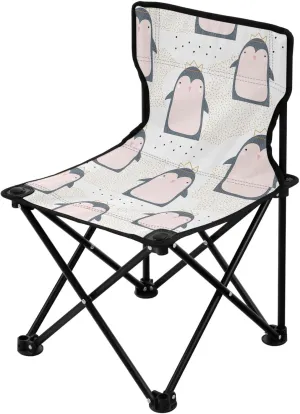Gredecor Portable Folding Camping Chair with Carrying Bag, Outdoor Portable Chair for Foldable Lawn Chair,Outdoor Camp Chair for Fishing Outside Sports (Penguin Baby)