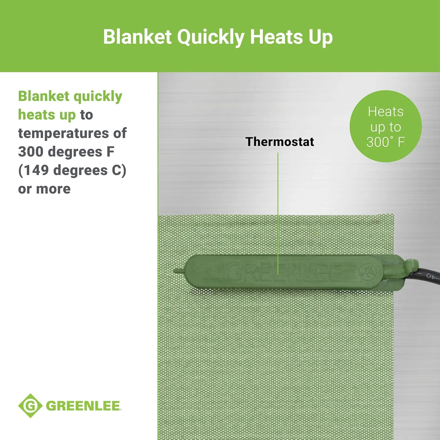 Greenlee 860-1-1/2 Temperature-Controlled PVC Heating Blanket for 1/2" to 1-1/2" PVC Conduit, 120 Volts, 200 Watts, Small, Gray