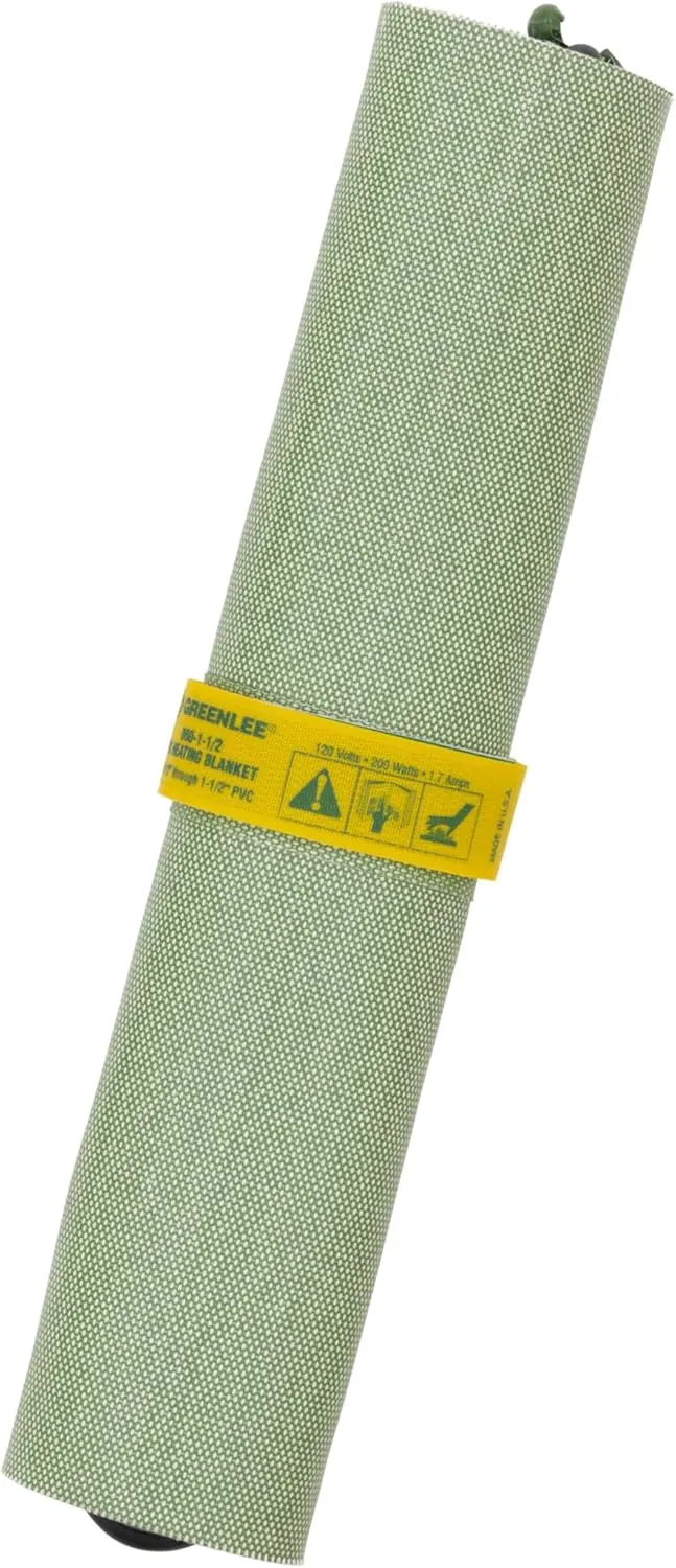 Greenlee 860-1-1/2 Temperature-Controlled PVC Heating Blanket for 1/2" to 1-1/2" PVC Conduit, 120 Volts, 200 Watts, Small, Gray