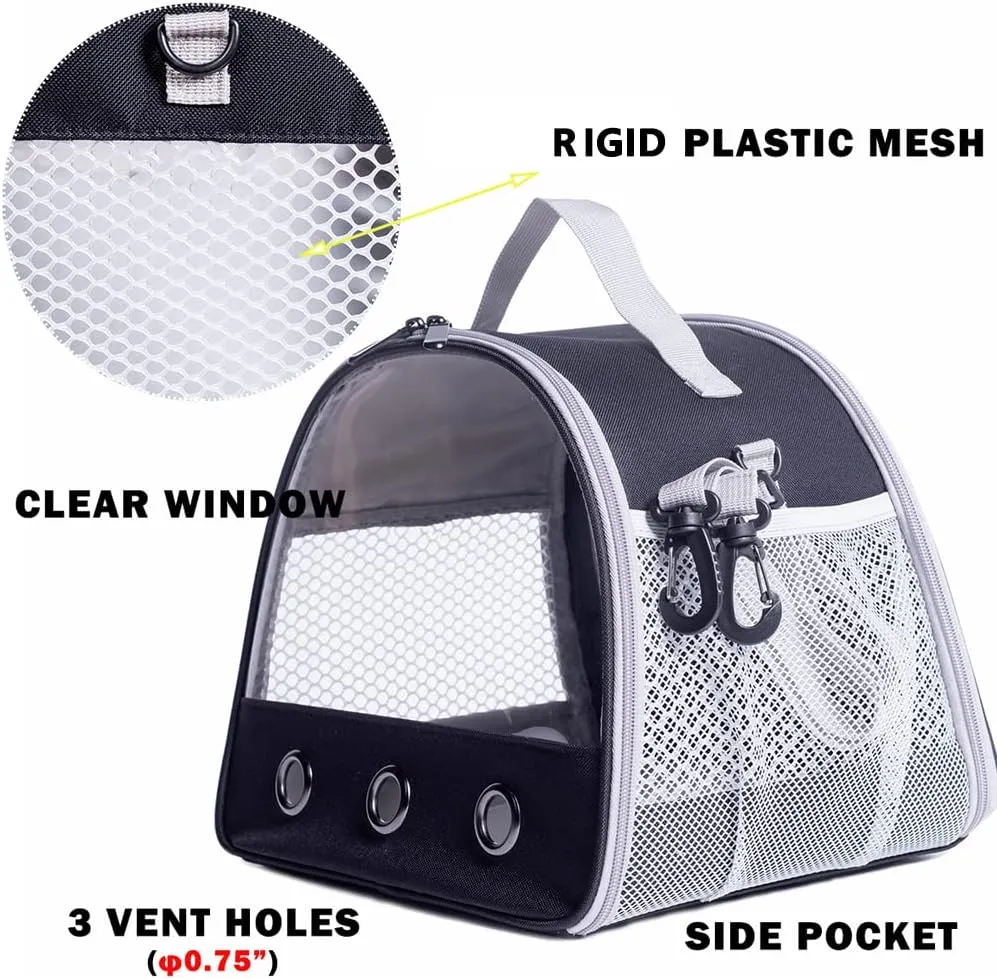Guinea Pig Carrier, Small Animal Bird Rabbit Turtle Carrier Bag, African Hedgehog Portable Travel Carrier Outdoor Hangbag, Bird Rabbit Guinea Pig Squirrel Carrier