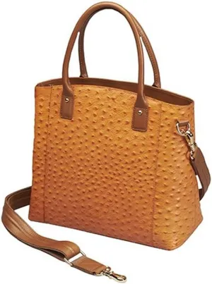 Gun Toten Mamas Ostrich Debossed Cowhide Tote Bag