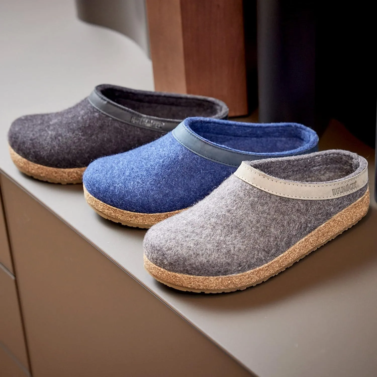 HAFLINGER Unisex-Adult GZL Trimmed Wool Clogs