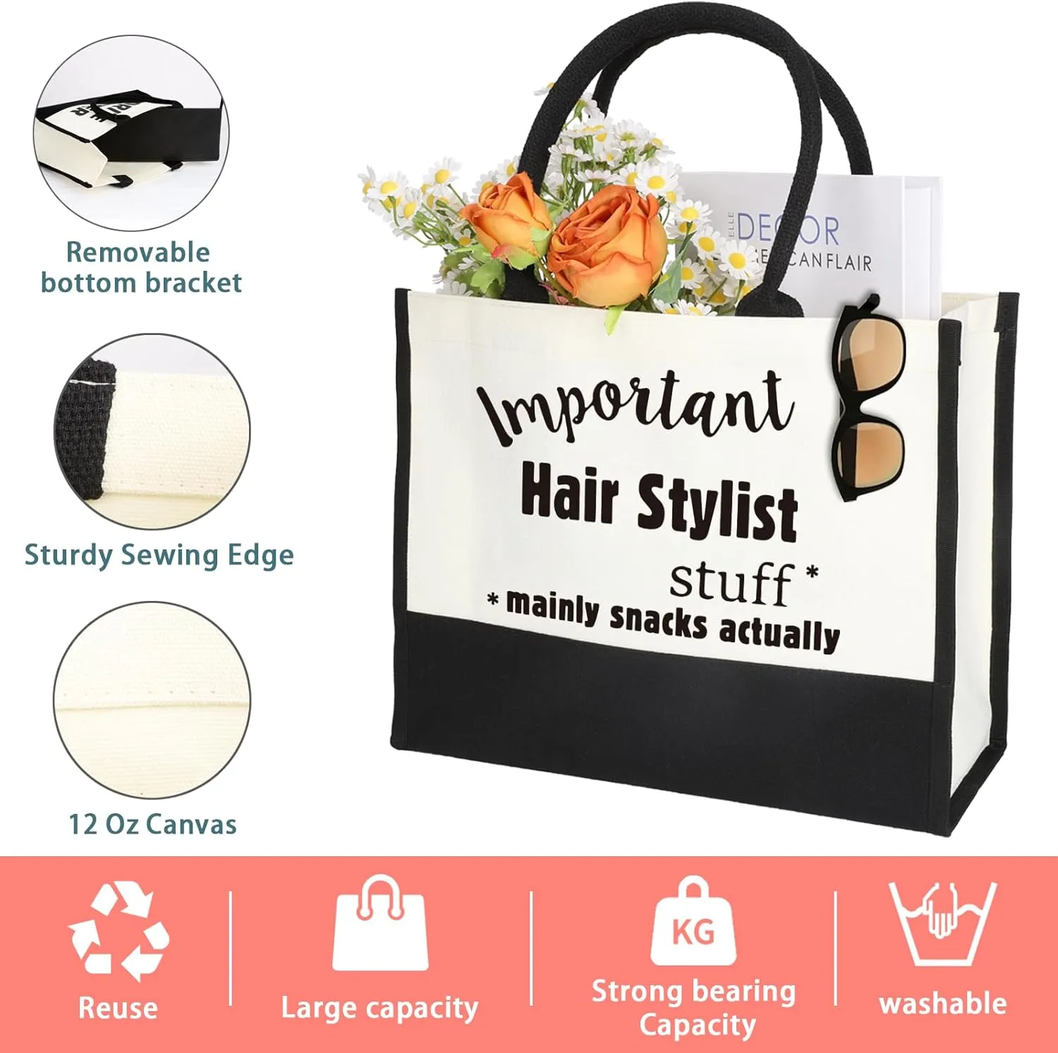 Hairdresser Tote Bag,Hair Stylist Tote Bag,Hairdressing Tote ,Hair Dresser Training Tote Bag,Hair Stylist Graduation Gift,Hair Stylist Graduate Carry Bag ,Hairdresser Reusable Canvas Tote Bag