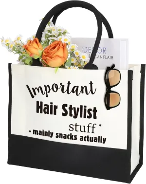 Hairdresser Tote Bag,Hair Stylist Tote Bag,Hairdressing Tote ,Hair Dresser Training Tote Bag,Hair Stylist Graduation Gift,Hair Stylist Graduate Carry Bag ,Hairdresser Reusable Canvas Tote Bag