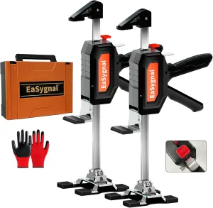 Hand Lifting Jack Tool,Furniture Jack 2 Pack,Stainless Steel Furniture Jack with Dual-Speed Descent,Hand Labor Saving Arm Jack for Easy Cabinet & Flooring Installation