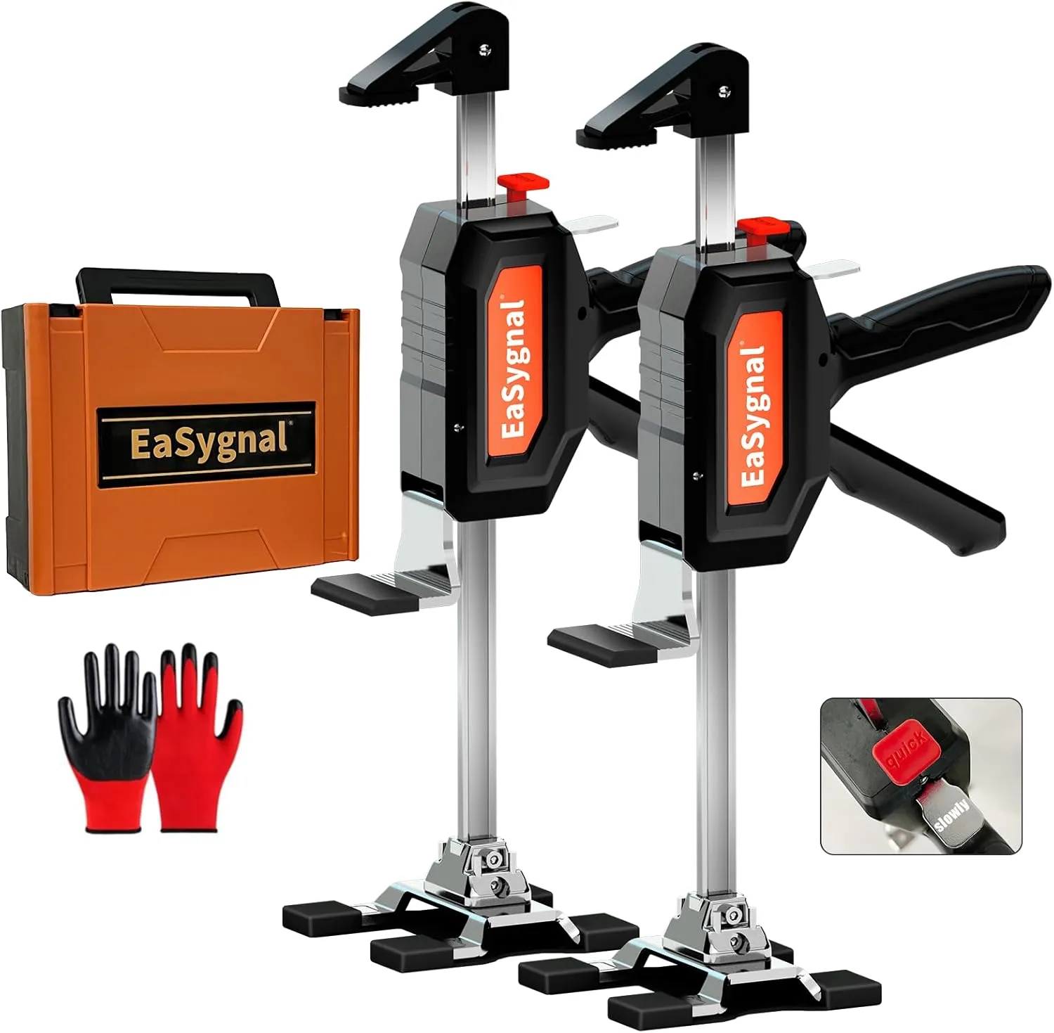 Hand Lifting Jack Tool,Furniture Jack 2 Pack,Stainless Steel Furniture Jack with Dual-Speed Descent,Hand Labor Saving Arm Jack for Easy Cabinet & Flooring Installation