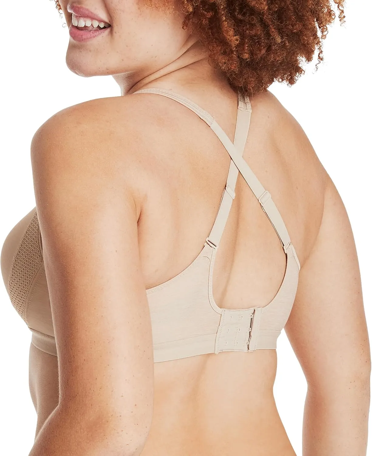 Hanes Women's X-Temp Wireless Bra, Cooling Mesh T-Shirt Bra, ComfortFlex Fit Wirefree Bra