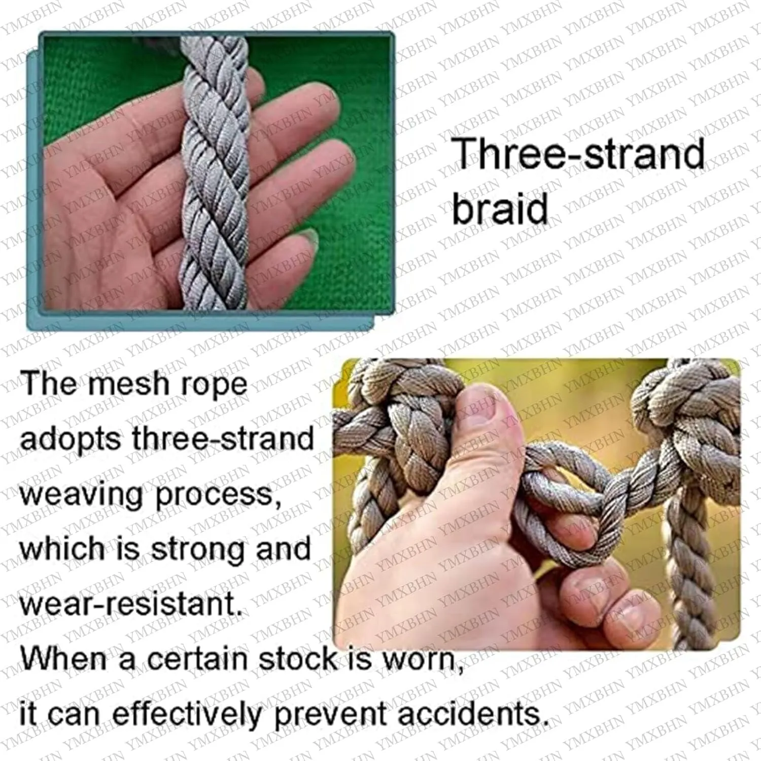 Heavy-Duty Climbing Net,Polyester Safety Net,Balcony Stairs Railing Protection Net,Climbing Wall, Indoor & Outdoor Decor Rope Net(Size:6.5FTx26.2FT)