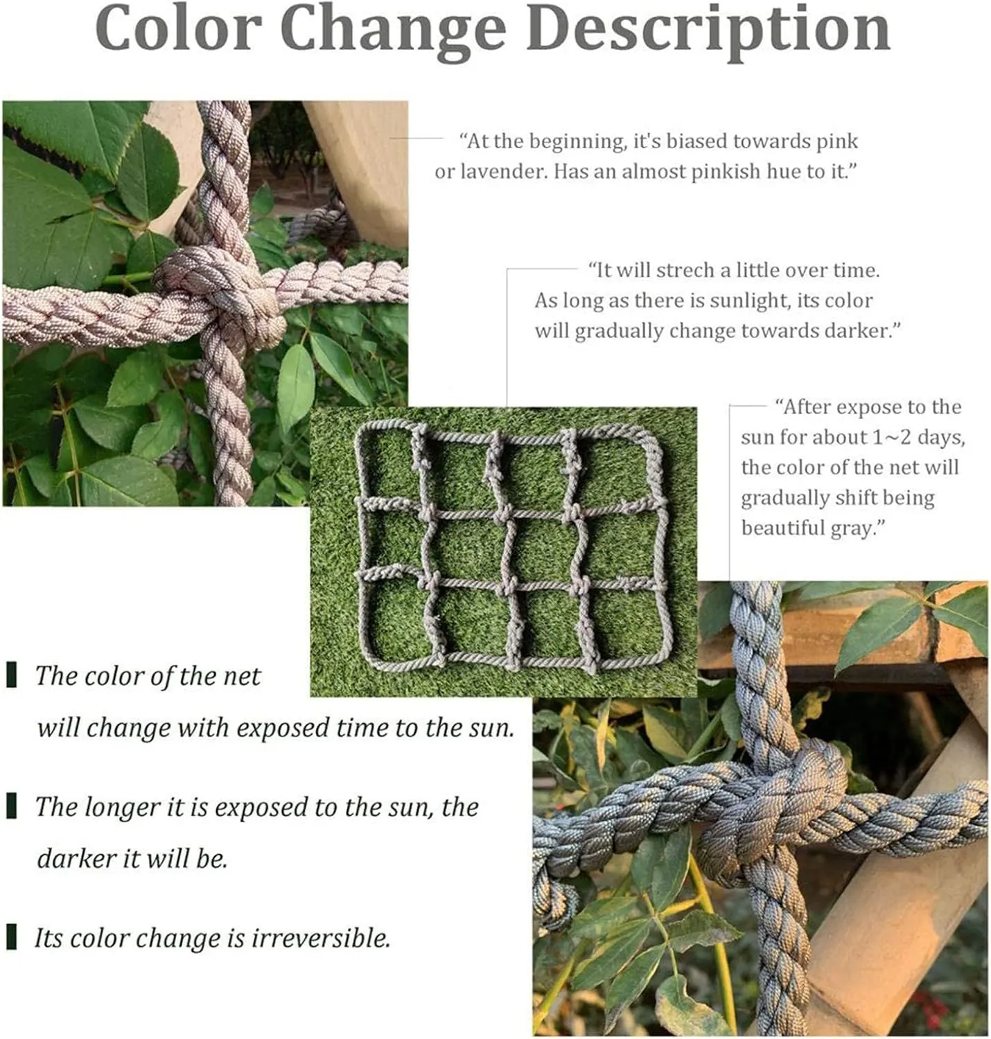 Heavy-Duty Climbing Net,Polyester Safety Net,Balcony Stairs Railing Protection Net,Climbing Wall, Indoor & Outdoor Decor Rope Net(Size:6.5FTx26.2FT)