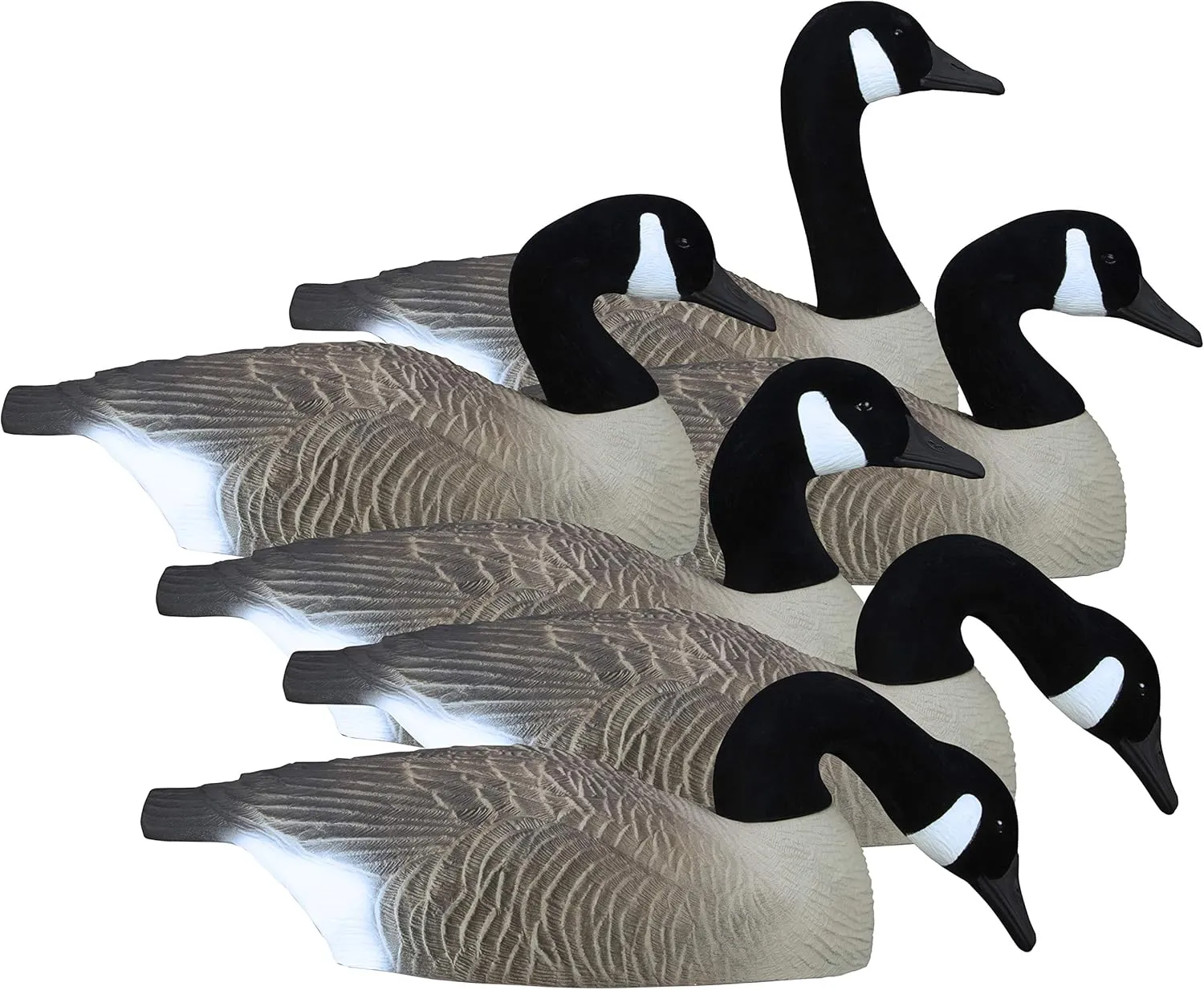 Higdon Outdoors Half Shell Goose Decoys for Waterfowl Hunting | Realistic & Stackable for Optimal Storage | Variety of Sizes and Species: Canada/Specklebelly/Blue/Snow/Sleeper/Full-Size/Magnum | 6pk