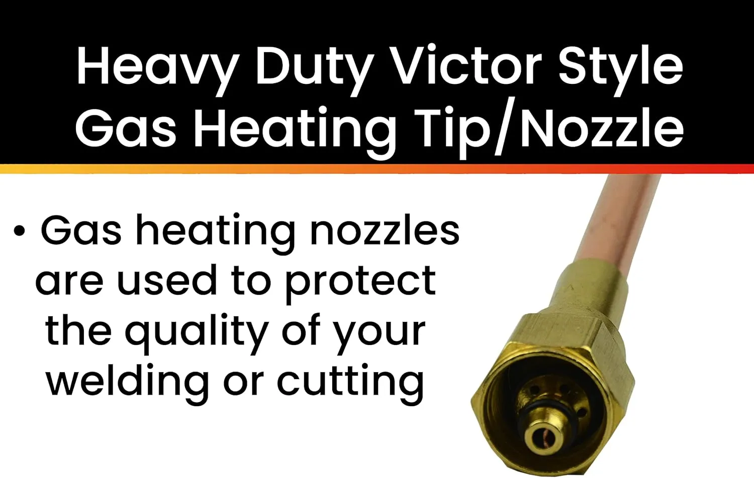 Hot Max 24089 Heavy Duty Victor Style Gas Heating Tip/Nozzle for Oxy-Acetylene, #8 (8MFA-FS)