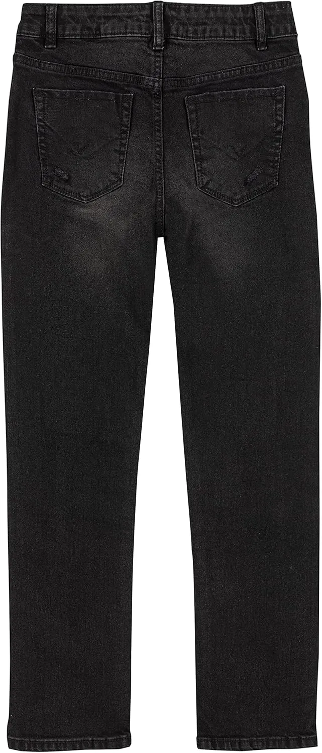 HUDSON Girls' Straight Leg Stretch Denim Jean
