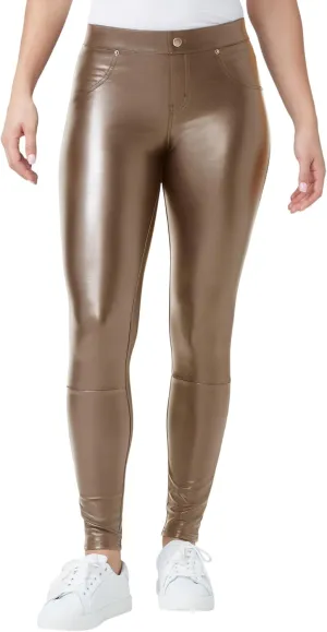 HUE Women's Faux Leather Leggings