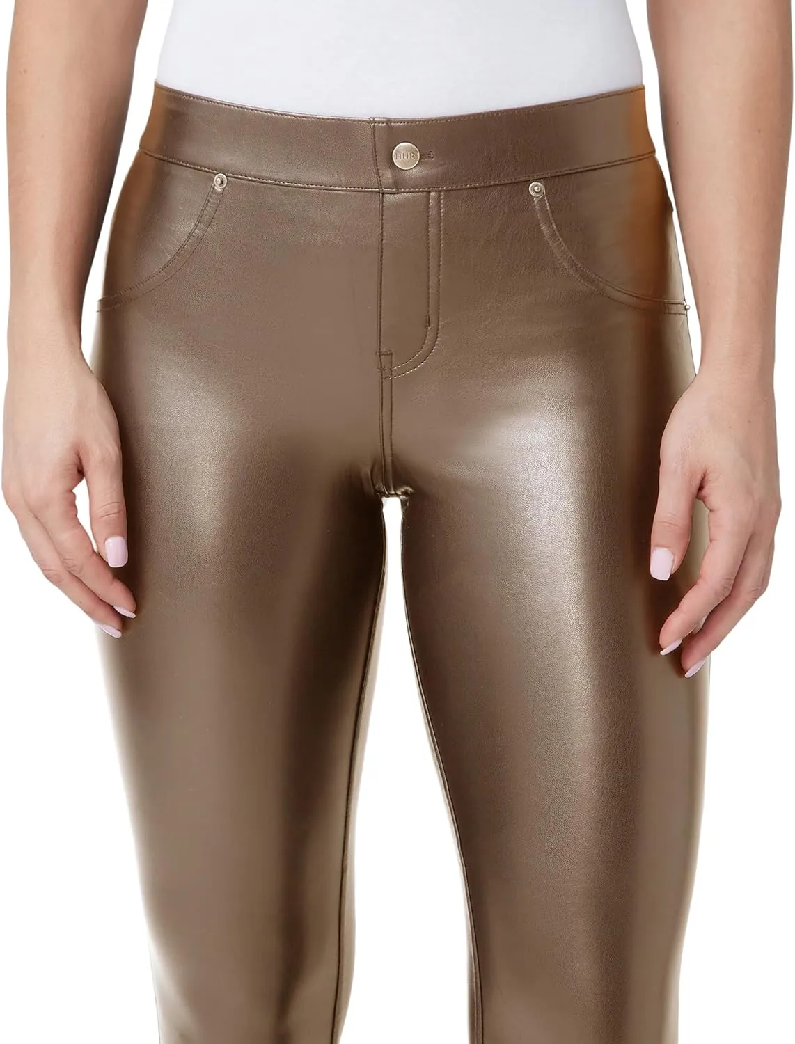 HUE Women's Faux Leather Leggings