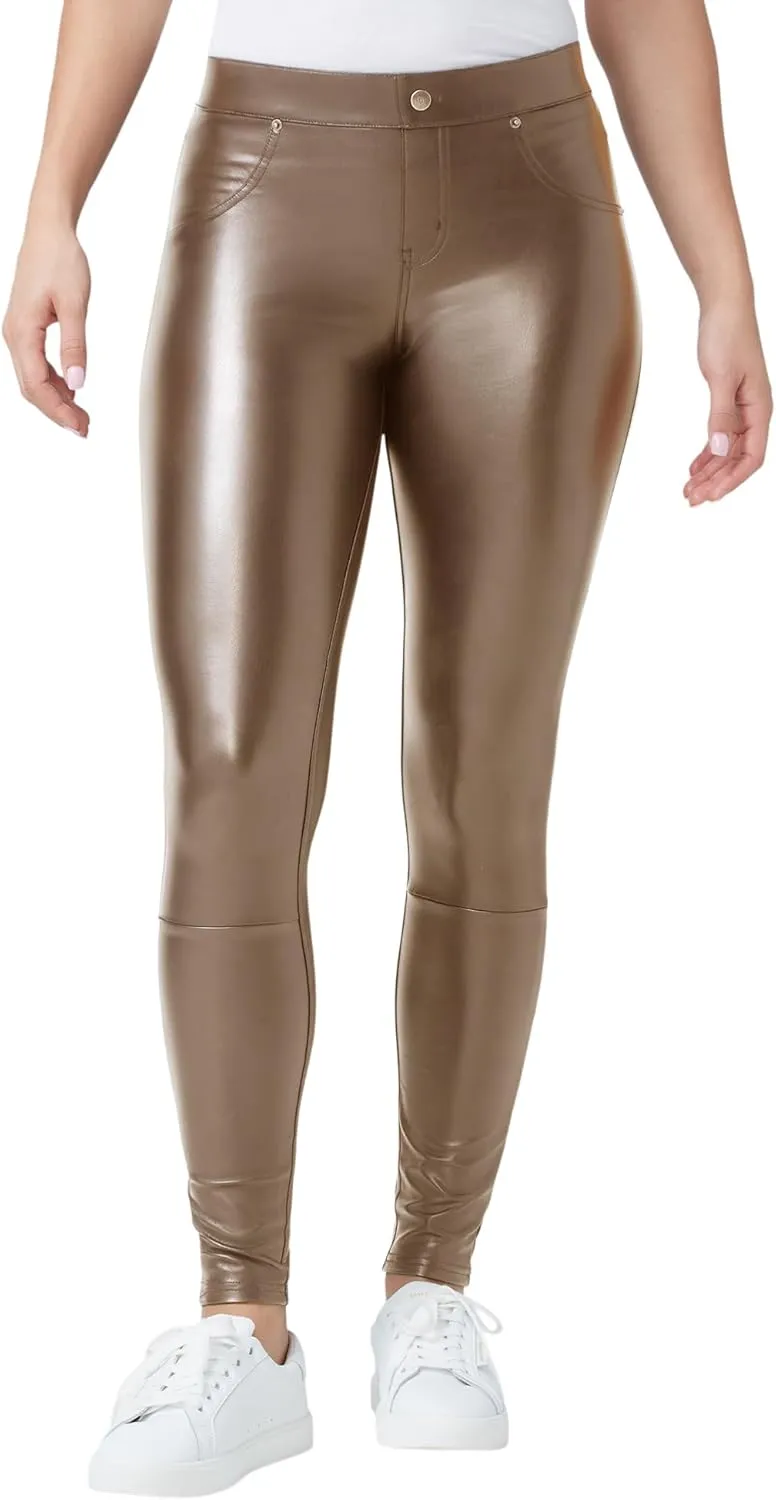 HUE Women's Faux Leather Leggings