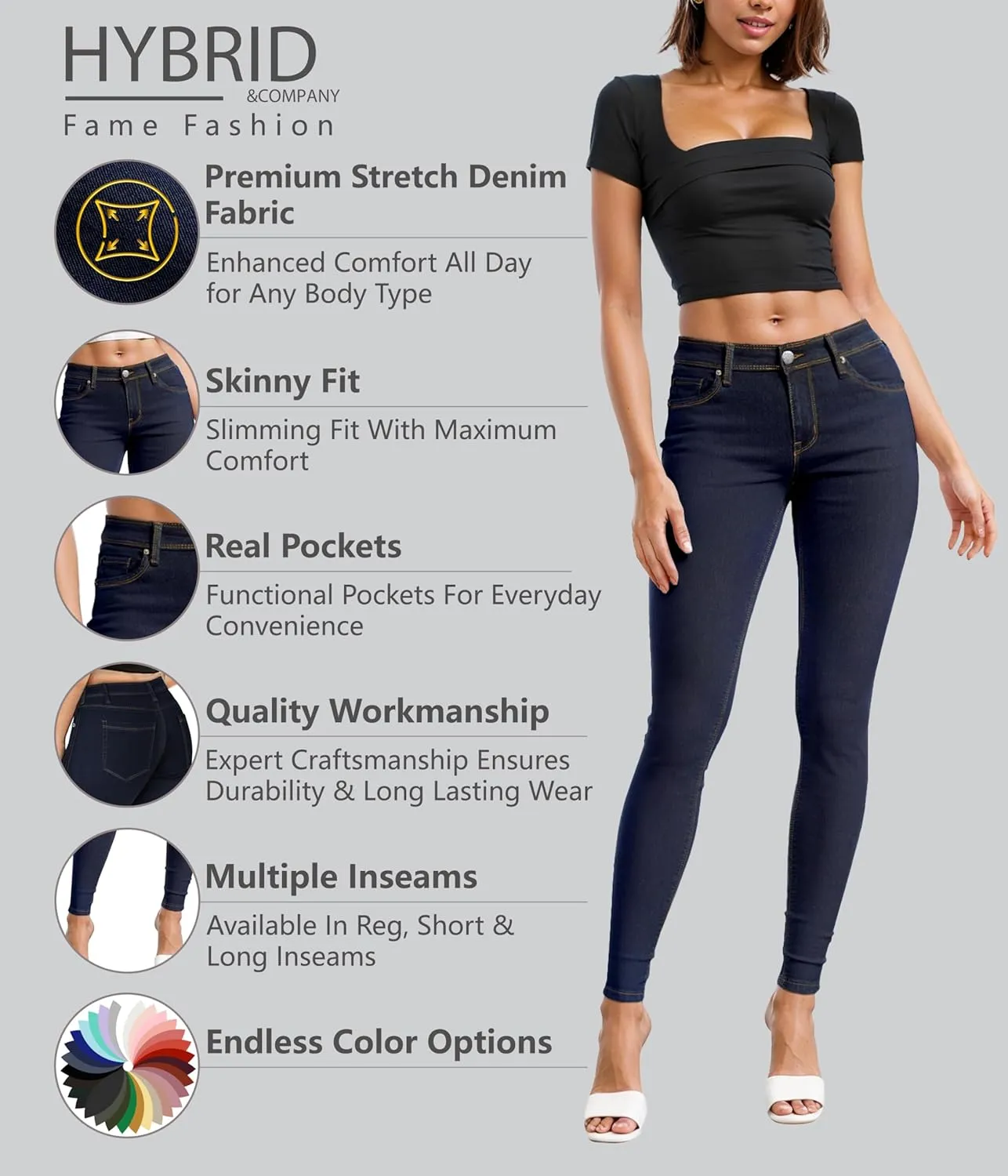 Hybrid & Company Women's Denim Jeans