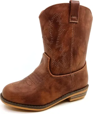 ICEBIRDS Little Kid's and Toddler Western Cowboy Boot