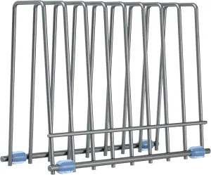 IDEATECH Reusable Storage Bags Rack, Drying Rack for Storage Bags, Stainless Stand for Reusable Storage Bags, File Organizer Desktop Storage Book Shelf (Grey)