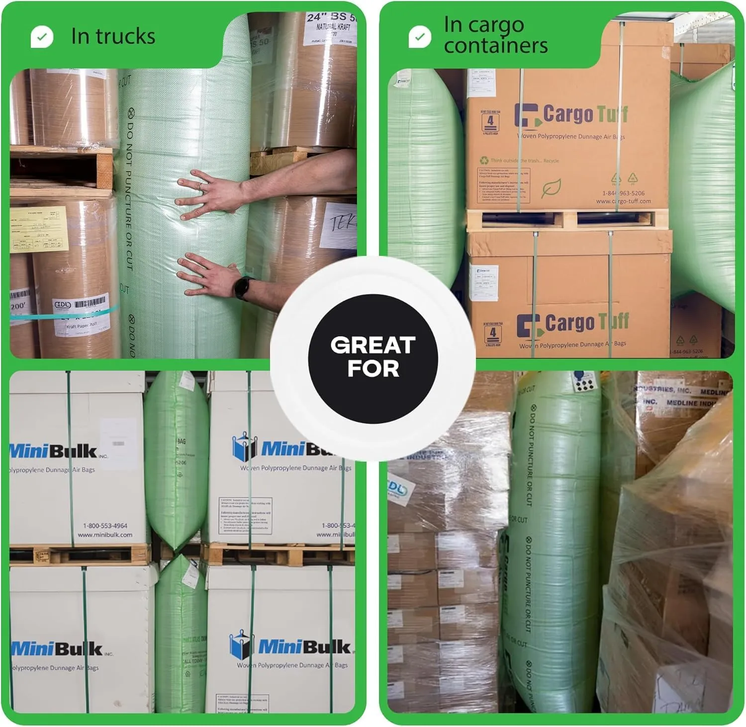 IDL Packaging Dunnage Air Bag Inflator Gun - Connects to Air Line With Hybrid Tip (No Gauge) for Cargo Protection