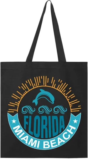 inktastic Miami Beach Florida Travel Trip Tote Bag