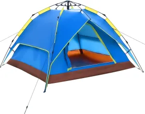 Instant Pop Up Tents for Camping,2/3 Person Easy Setup Automatic Tent with Removable Outer as Sun Shelter,Waterproof & Windproof Family Tents for Camping Outdoor Picnics Backyard