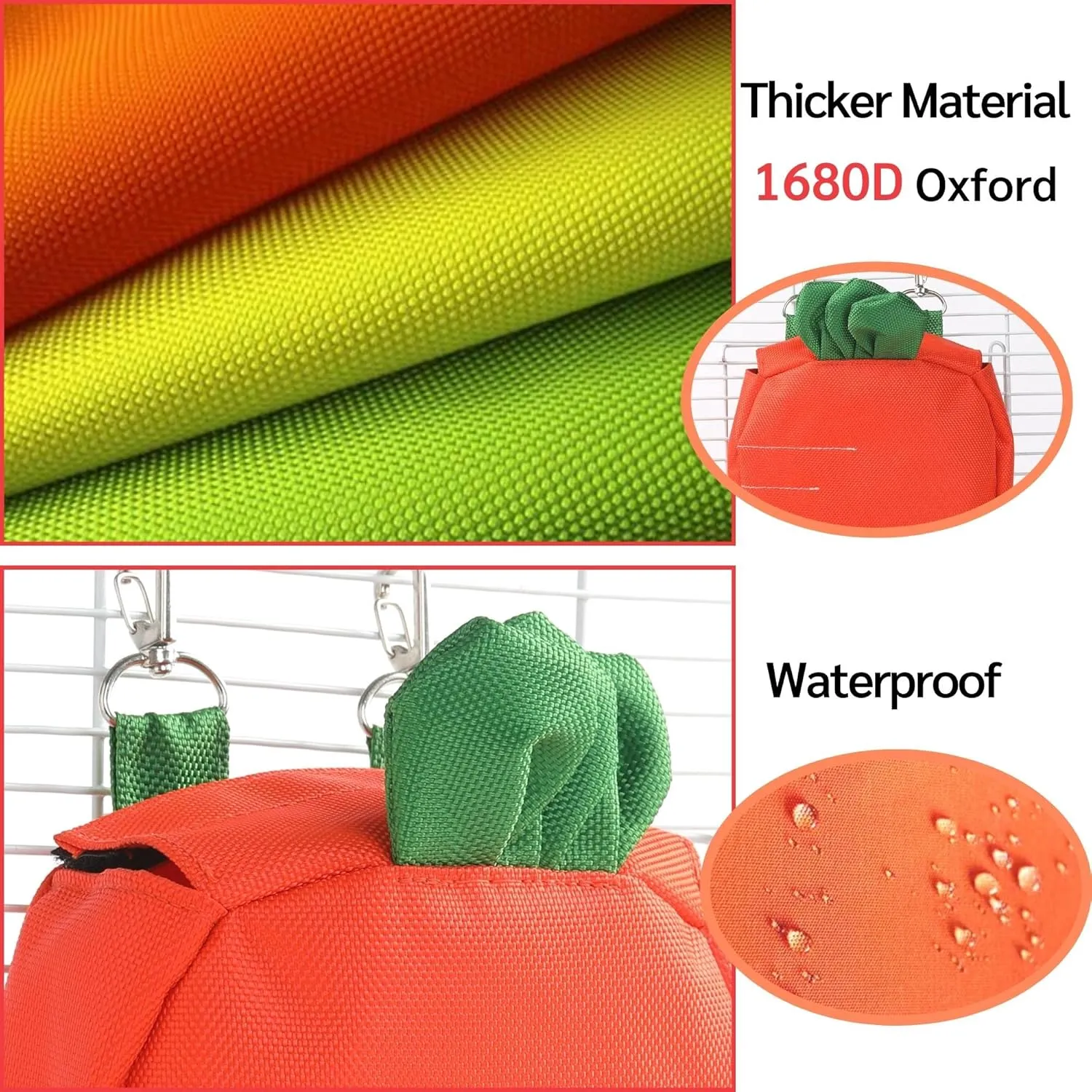 JanYoo Timothy Hay Dispenser for Rabbits Guinea Pigs Hay Bag Rack Manage Storage Hanging Large No Mess for Bunny Accessories