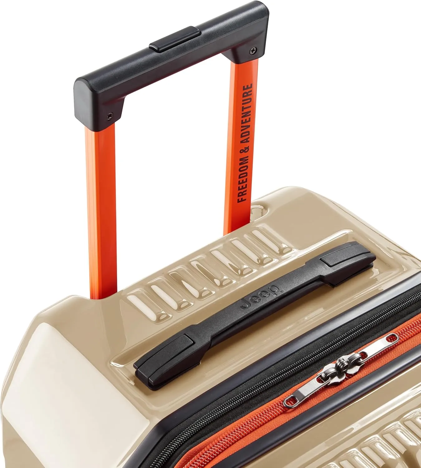 Jeep JH003B Hardside Expandable Luggage with Two Wheels, Warm Sand, 2 Piece Set 21/30 Inch