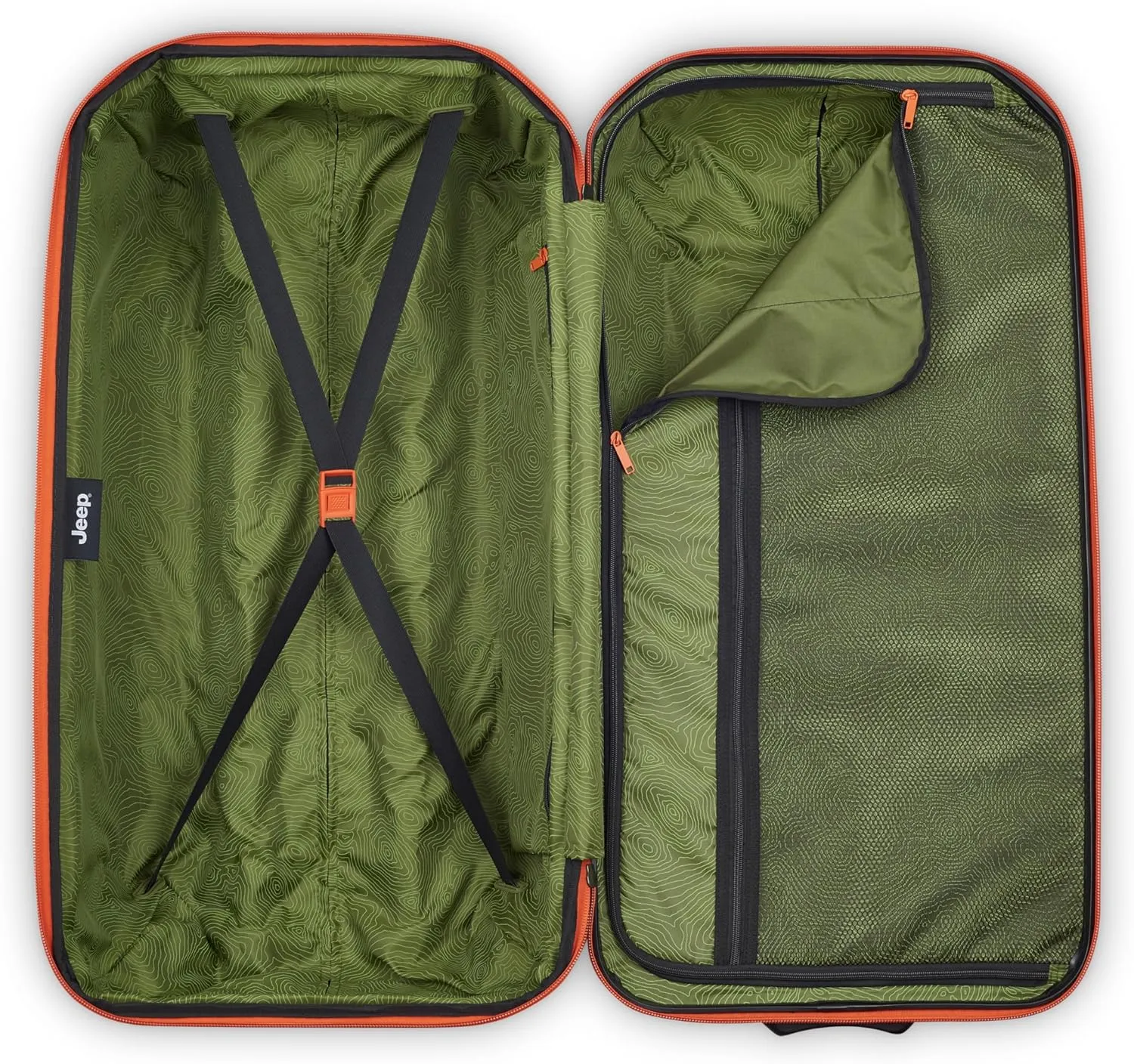Jeep JH003B Hardside Expandable Luggage with Two Wheels, Warm Sand, 2 Piece Set 21/30 Inch