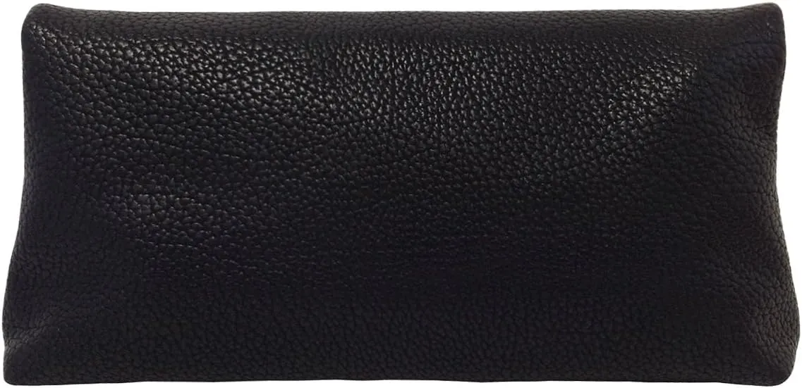 JNB Faux Leather Oversize Foldover Clutch