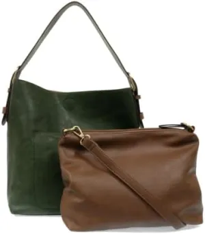 Joy Susan Womens Faux Leather: Hobo 2-in-1 Handbag
