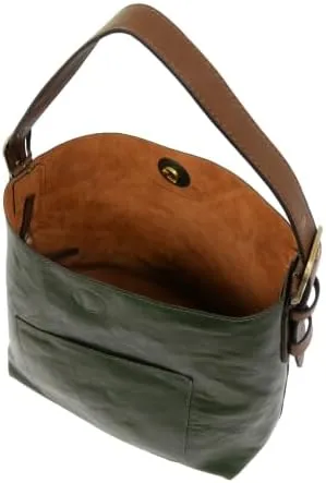 Joy Susan Womens Faux Leather: Hobo 2-in-1 Handbag