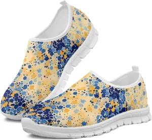 JoyLamoria Bright Blossom Walking Shoes Travel Clog Slip on Causal Loafer with Floral Print Fashion Sneakers for Men Women