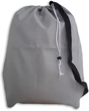 Jumbo Laundry Bag with Strap, Drawstring, Color: Silver/Gray, Size: 30x40, Choose from 16 Colors