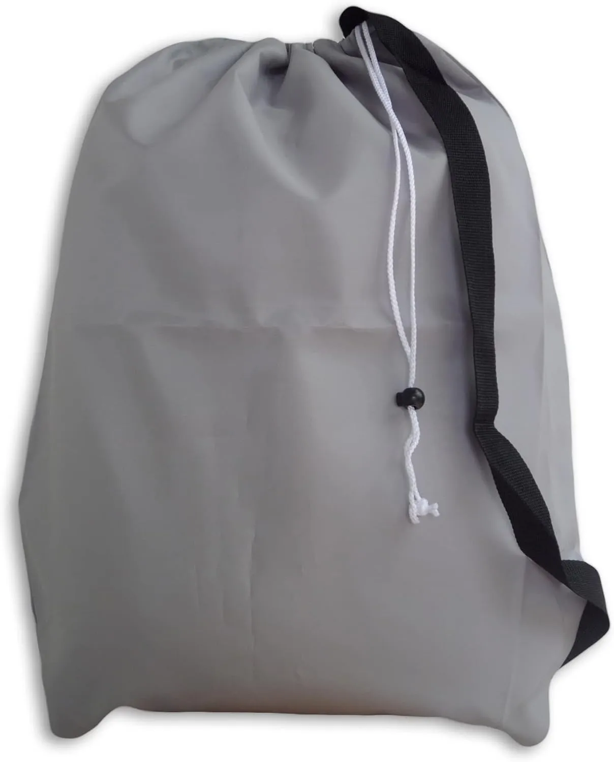 Jumbo Laundry Bag with Strap, Drawstring, Color: Silver/Gray, Size: 30x40, Choose from 16 Colors