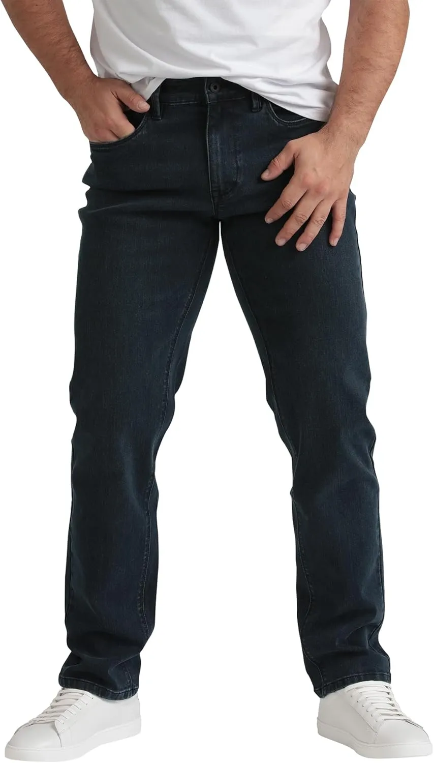 Kenneth Cole REACTION Athletic Fit Jeans for Men - Soft and Flexible Stretch Jeans - Men's Jeans Roomier Fit