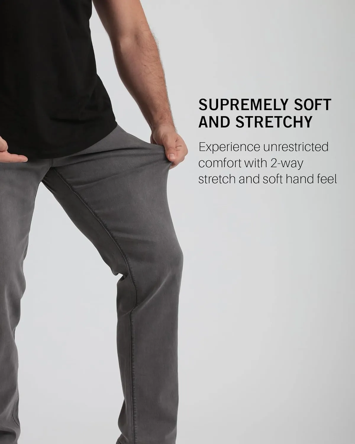 Kenneth Cole REACTION Athletic Fit Jeans for Men - Soft and Flexible Stretch Jeans - Men's Jeans Roomier Fit