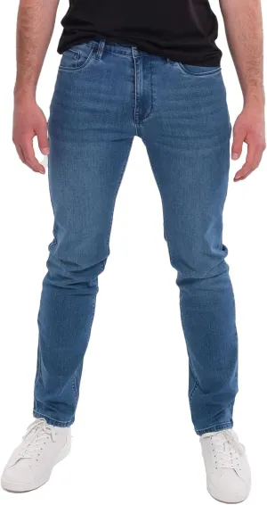 Kenneth Cole REACTION Slim Fit Jeans for Men, 2-Way Stretch Jeans Slim Fit 5-Pocket, Stretch Denim Pants for Men