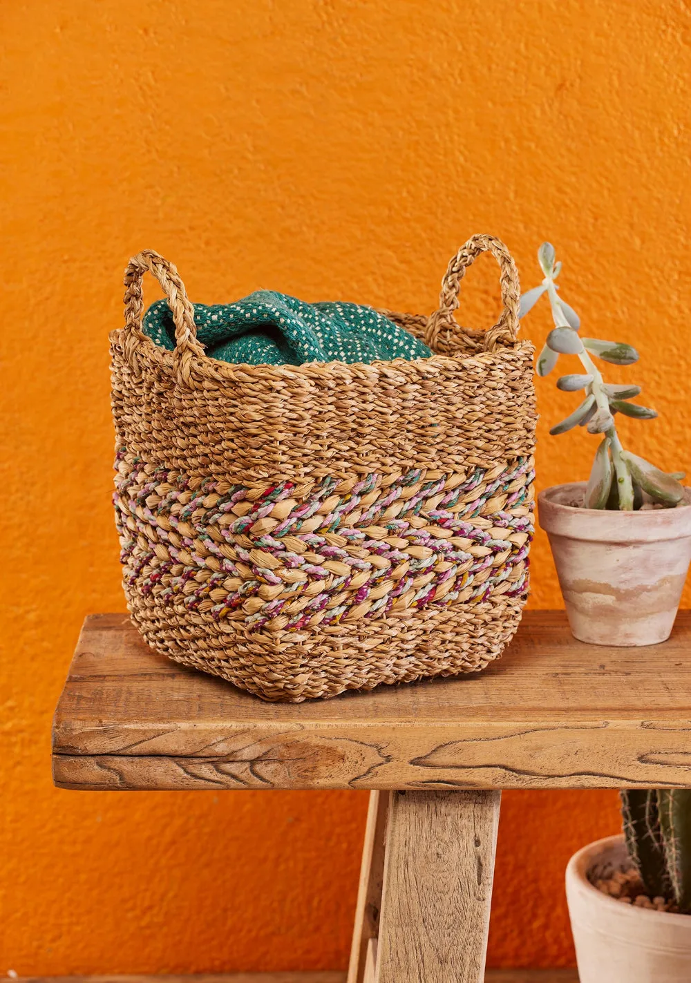 Khoi Sari & Hogla Storage Basket Set of 2 Baskets
