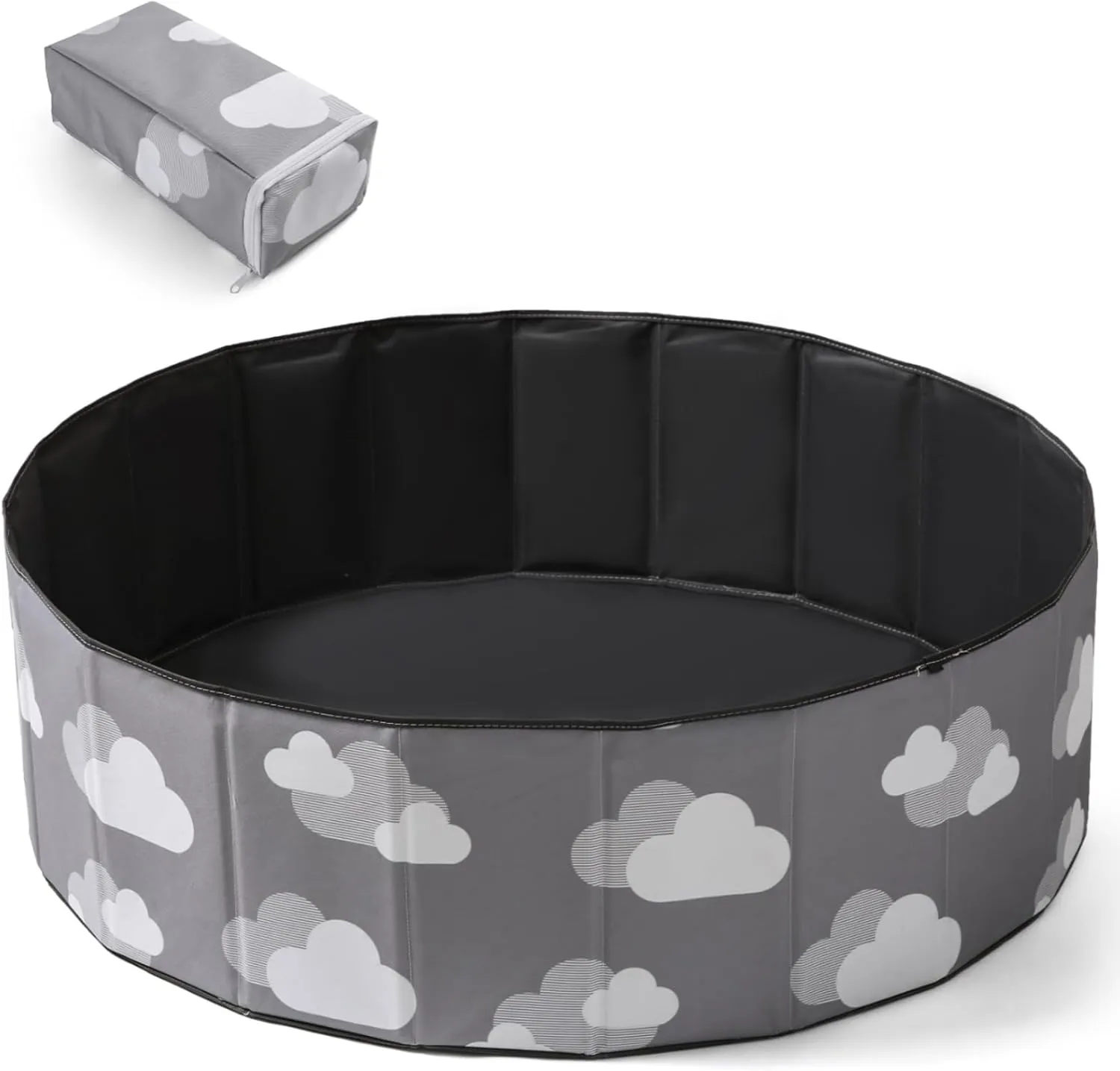 Kids Ball Pit 40Inch Foldable Double Layer Oxford Play Ball Pool with Storage Bag Playpen(Balls Not Included), Gifts for Baby Kids Girls Boys Pets as Play Yard, Baby Playpen, Fence
