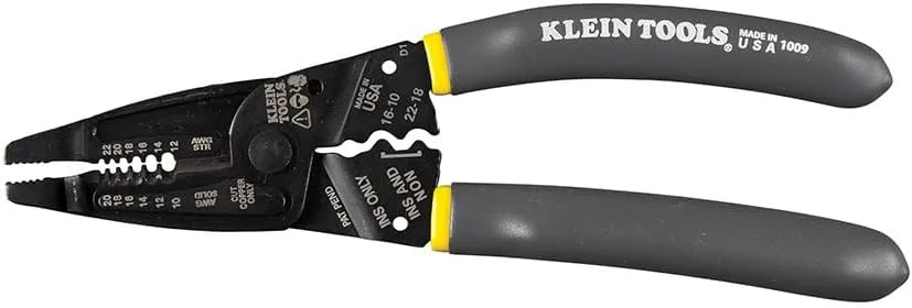Klein Tools 1009 Multi Tool, Wire Stripper / Crimper / Wire Cutter, Long-Nose Multi-Purpose Electrician Tool