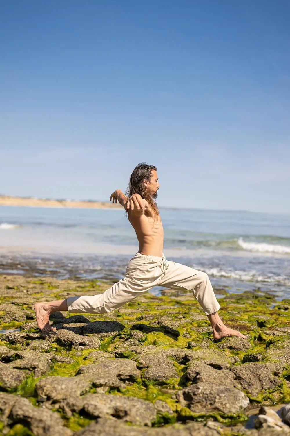 KOWA Organic Hemp Pants Trousers with Two Pockets Yoga Sustainable Eco Friendly Festival Ceremony Boho Comfortable
