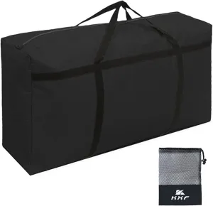 KXF Extra Large 180L Storage Bags with Handles Waterproof Durable Black Carry Bag Under Bed Organizer Duffelbag for Travel Moving Decorations Gym School