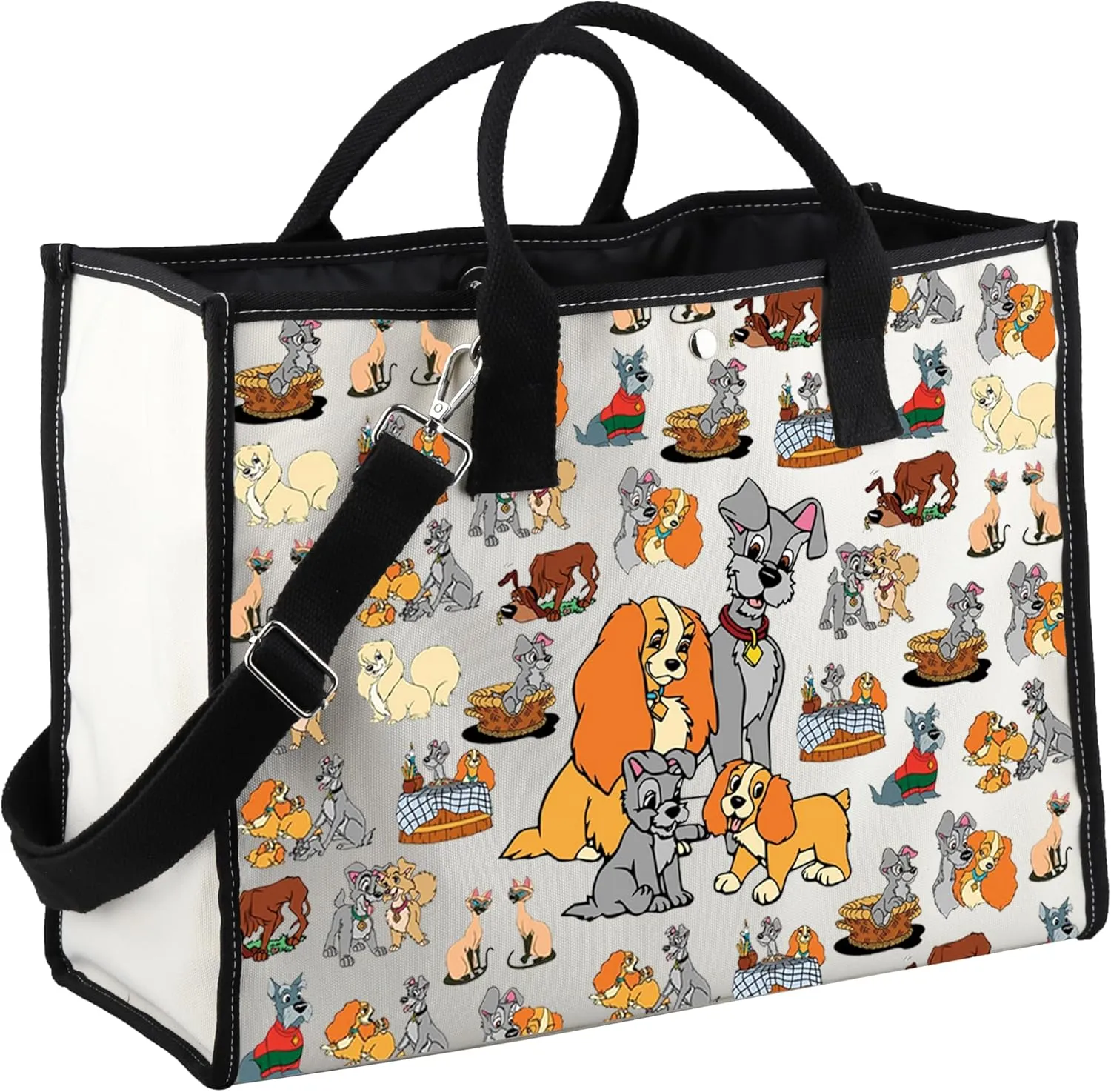 Lady Tramp Tote Bag Lady Dog Shoulder Bag Lady Tramp Fans Merchandise Lady Dog