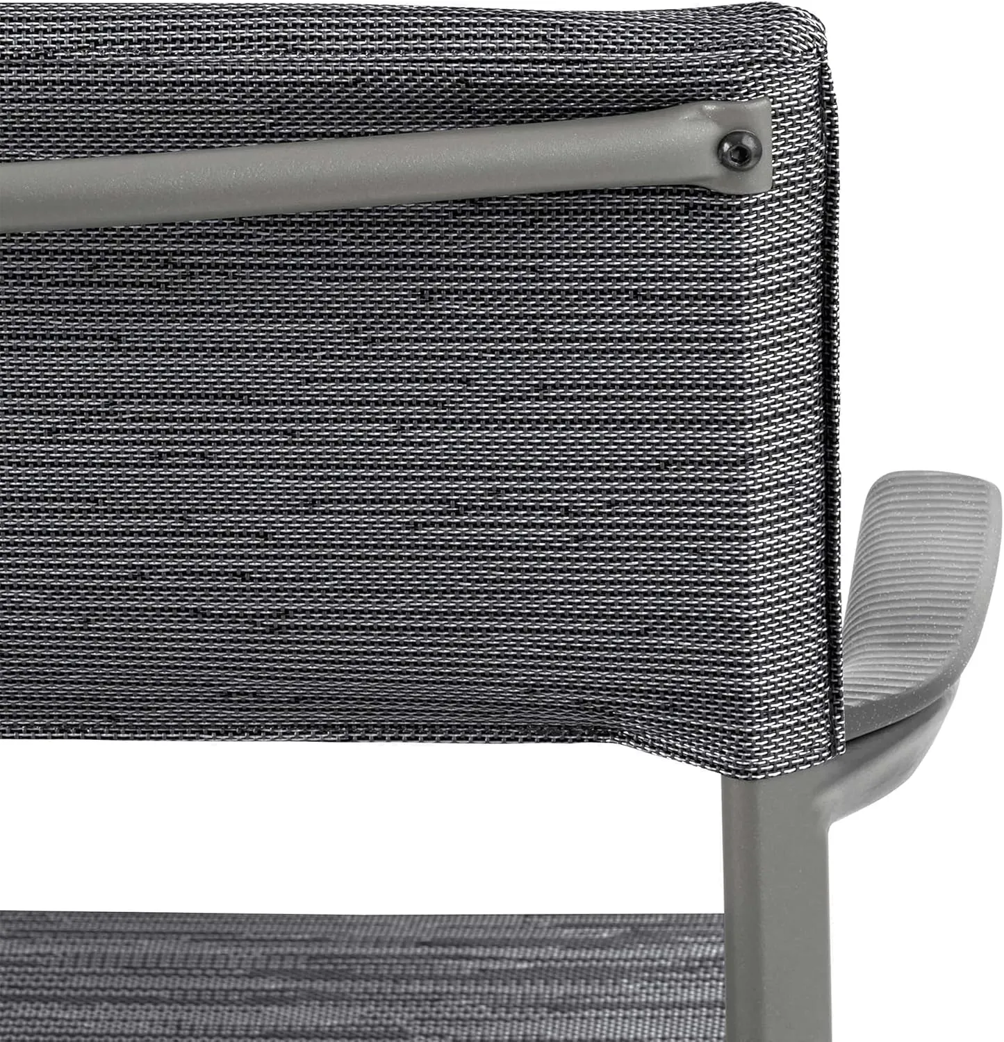 Lafuma ORON Outdoor Dining Armchair, Titane Frame - Obsidian, Set of 2
