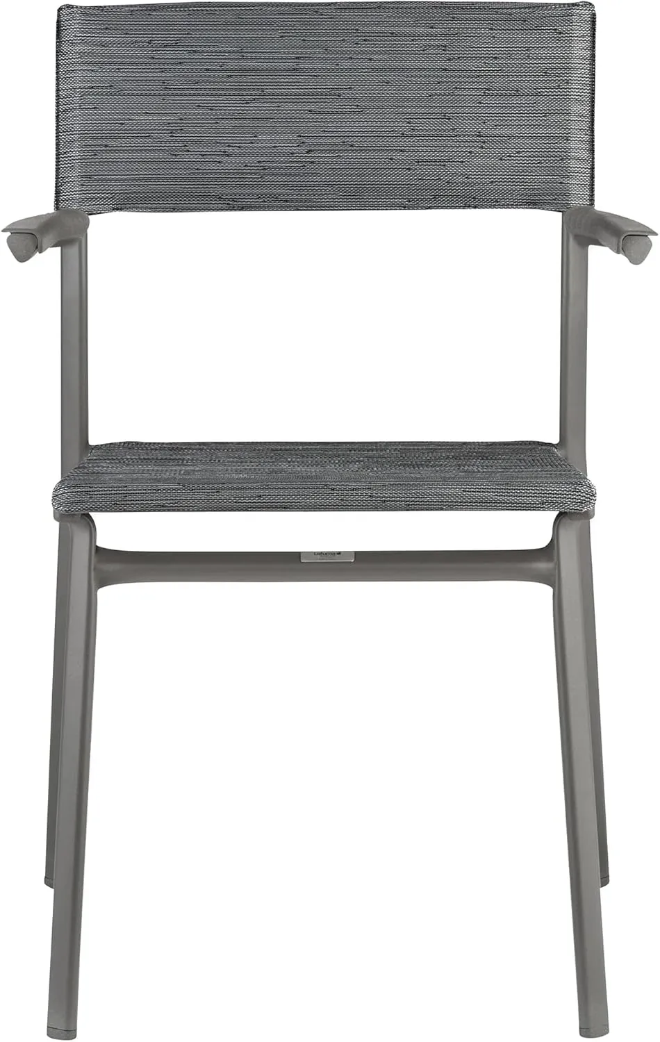Lafuma ORON Outdoor Dining Armchair, Titane Frame - Obsidian, Set of 2