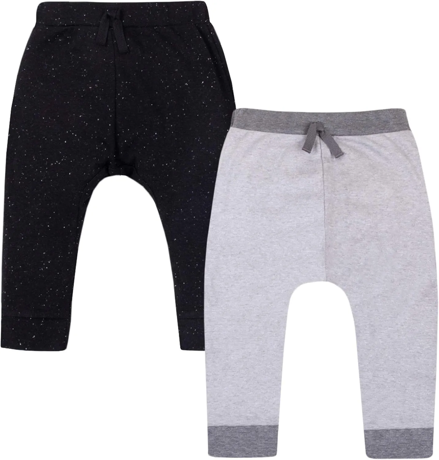 Lamaze Baby Boys' Super Combed Natural Cotton Pull on Jogger Pants, 2 Pack