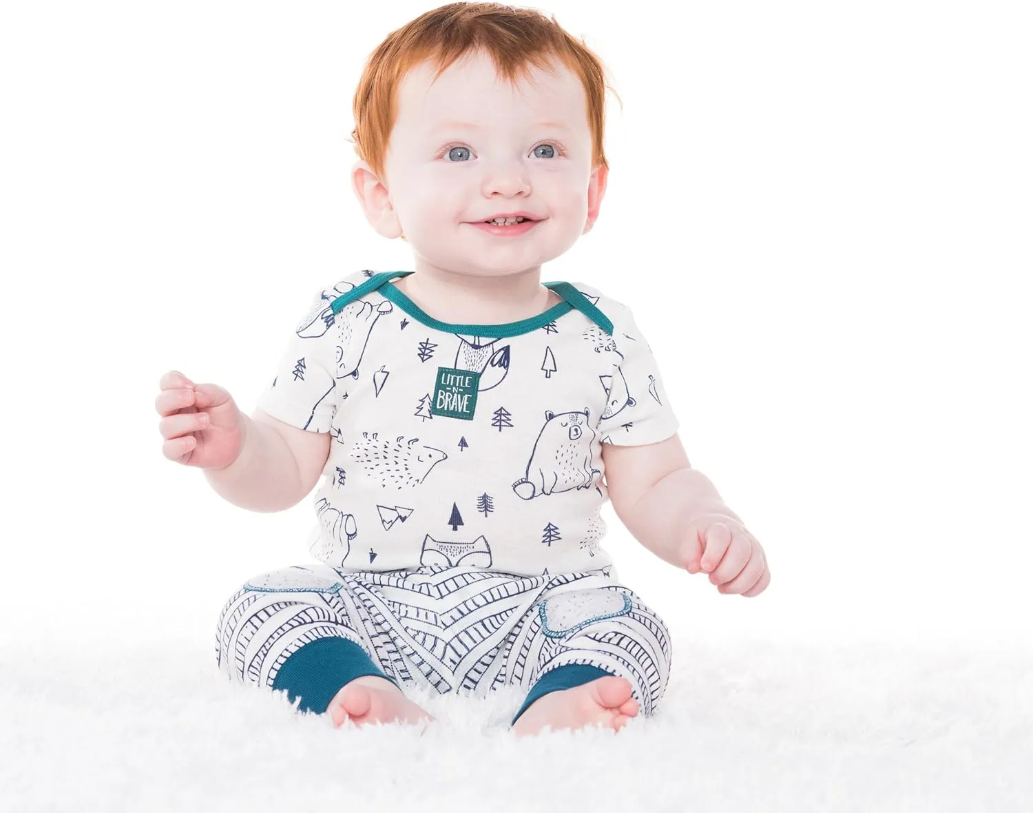 Lamaze Baby Boys' Super Combed Natural Cotton Pull on Jogger Pants, 2 Pack